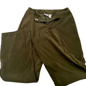 Fashion Bug dress jacket with matching pants. Olive green.